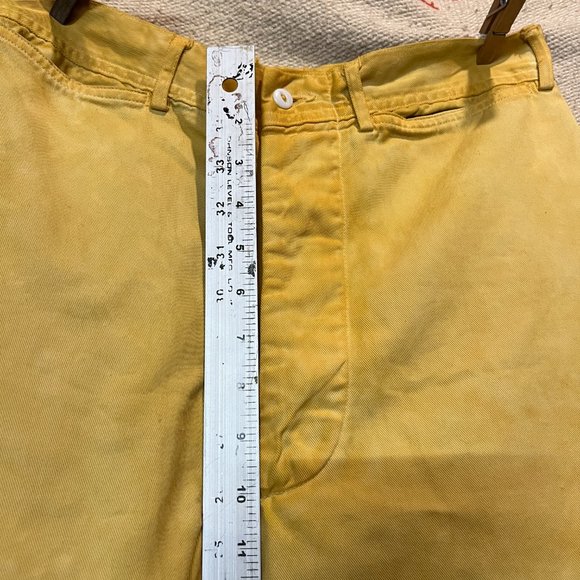 Vintage Overdye US Navy Sailor Pants High Waist 29" BUTTON fly Jesse Kamm Rawson - Picture 13 of 16